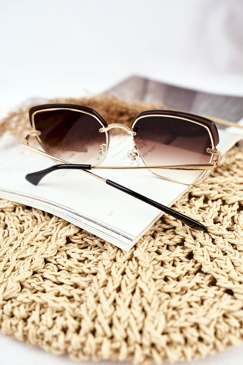 Women's Sunglasses Brown Prius PRE-34 Gold Gradient