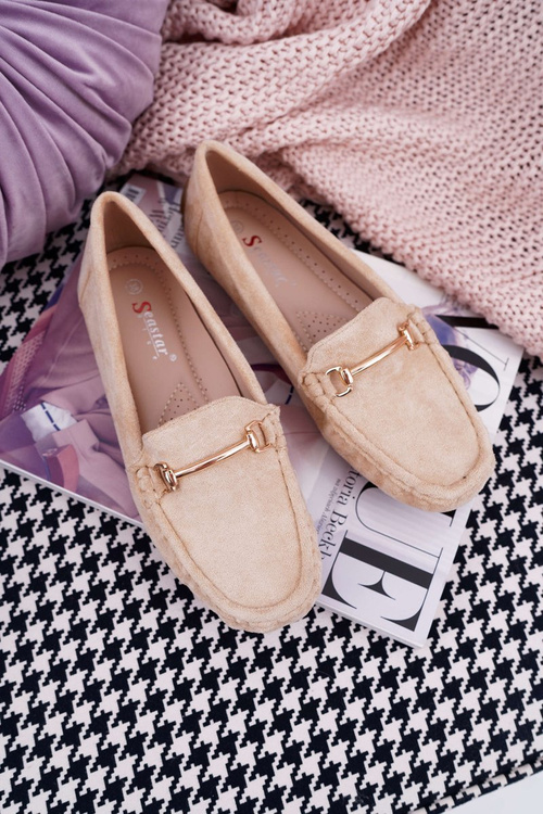 Mokassins Women's Beige Suede Sonnero