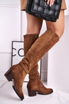 Women's High Boots On Heel Brown Nevermind