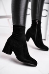 Women's Boots On Heel Black Merducio