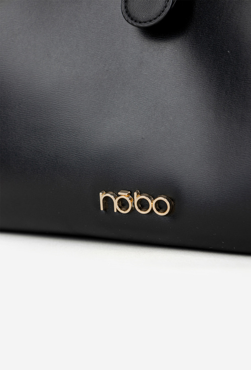 Shopper Bag with Clasp NOBO BAG6010-020 Black