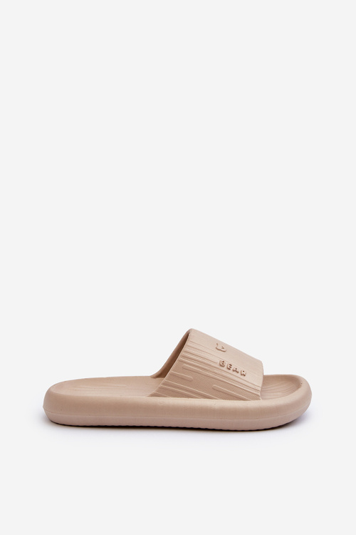 Women's Lightweight Beige Foam Flip Flops Fenicva