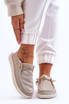 Women's Slip-on Canvas Sneakers Beige Kenza