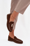 Moccasins Loafers Women's Eco Suede Brown Darwen
