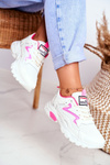 Sport Women White Shoes Lu Boo Pink Dazzle Me