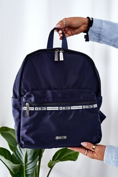 Women's Backpack Big Star II574043 Navy Blue