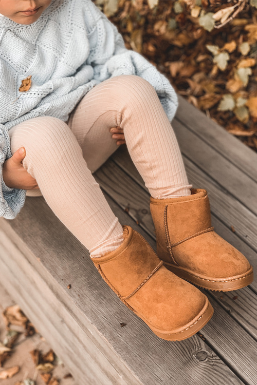 Kids' Warm-up Snow Boots Khaki Gooby