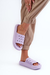 Women's Foam Slides on Chunky Sole Purple Beula