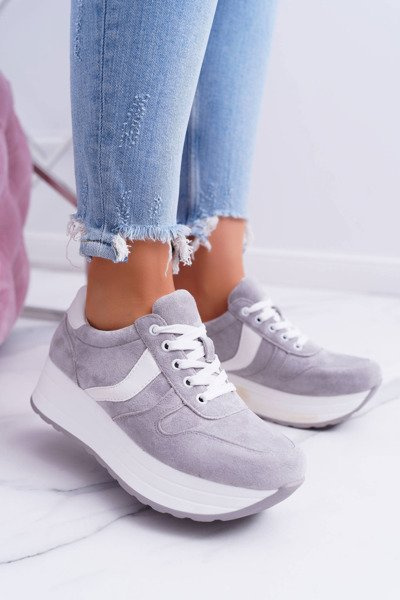 Sporty Women's Grey Shoes SportFreak