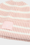 Girls winter hat striped light pink 4F 4FJWAW24ACAPF417-56S