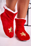Christmas Insulated Slippers With Star Holly