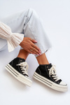 Women's Platform Sneakers Black Aineri