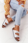 Women's Slides On Corck Silver Vivio