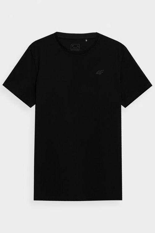 Women's Smooth T-Shirt With Logo Black 4F 4FWMM00TTSHF1845-20S