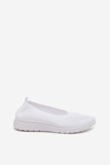 Ladies Mesh Ballet Flats In Sporty Style White Virella