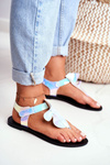 Lu Boo Reflective Sandals Japanese Velcro Lottie