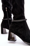 Women's Over-the-Knee Boots on Heel D&A MR870-65 Black
