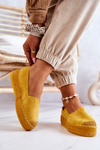 Slip-on Suede Espadrilles Yellow Lesley