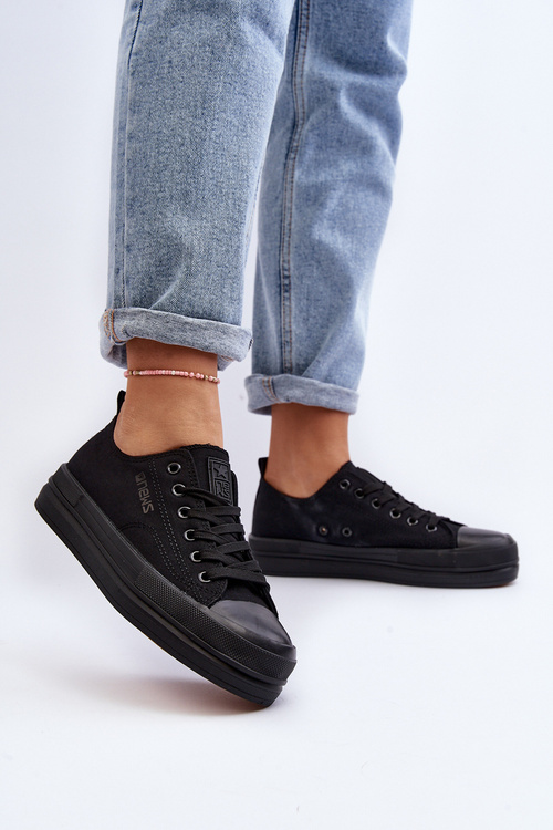 Women's Fabric Sneakers Black Staneva