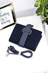 Women's Handbag Navy Blue Letterbox