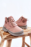 Children's Fur-insulated Boots Trappers Pink Hopper 