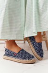 Espadrilles On A Braided Platform Big Star AA274628 Navy Blue