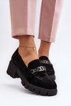 Black Loafers on Chunky Heel Eriella