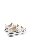 Children's Sneakers With Velcro Print White Lace