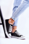 Women's Classic Sneakers Black Be Mine