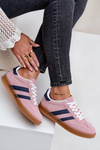 Damskie Niskie Sneakersy Różowe Ennorwen