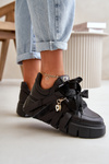 Women's Leather Sneakers With Decorations CheBello 4292 Beige