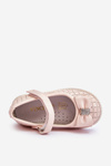 Children's Ballerinas With Velcro Bow Pink Halle