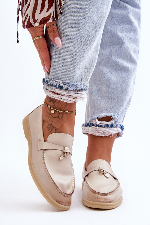 Women's Classic Moccasins Beige Cortez