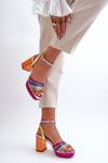 Women's Sandals with Heel D&A CR920 Multicolor