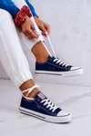 Women's Classic Sneakers Cross Jeans JJ2R4012C Navy blue