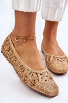 Openwork Fashionable Ballerinas Beige Thiago