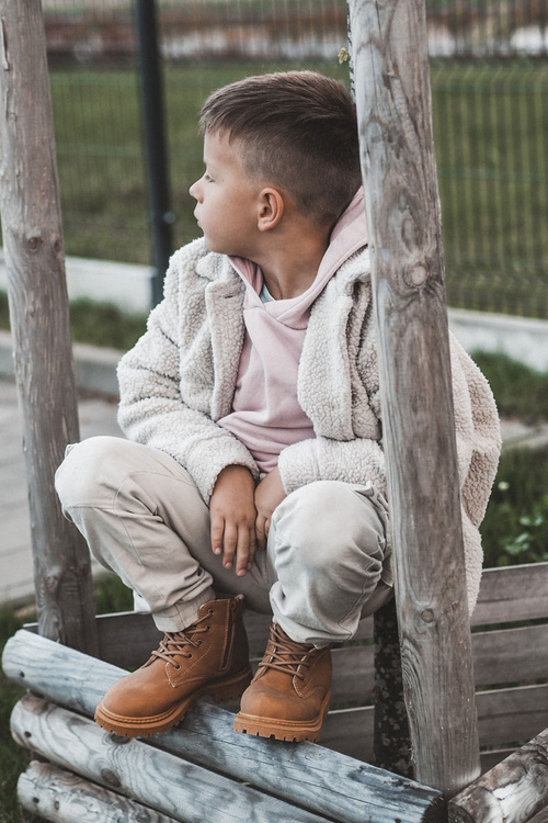 Children's Warm Boots Camel Cheddy