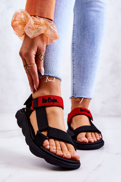 Women's Sport Sandals Lee Cooper LCW-22-34-0954L Black and Red