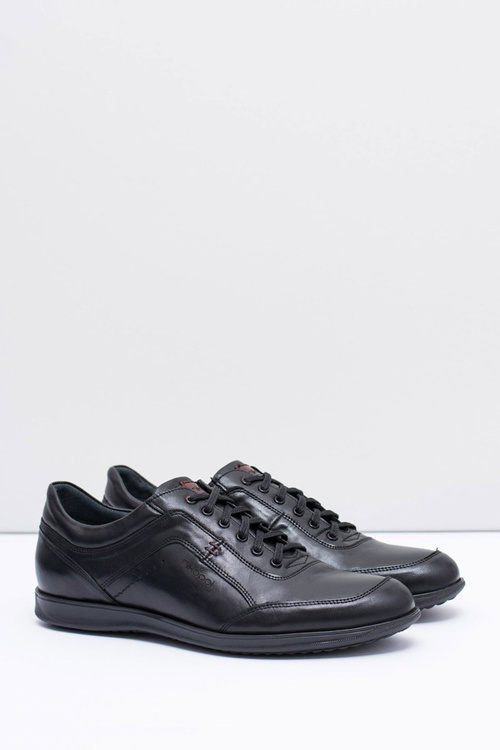 Men's Black Leather Half Boots Nikopol Casual Polver