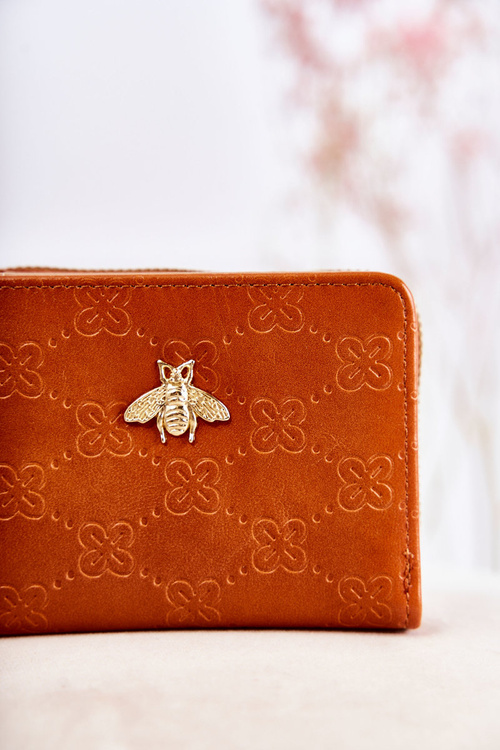 Women's Small Wallet With Ornament Light Brown Sanchos