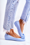 Women's Rubber Ballerinas With A Bow Blue Florret