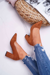 Women's Stiletto Women's Suede Camel Femmini Pumps