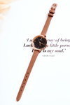 Women's Watch On A Thin Strap Ernest Dark beige