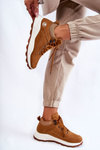 Buty Trekkingowe Trapery Damskie Ocieplane Camel Otto