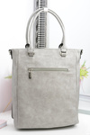 Monnari Grey Classic Urban Bag with Rivets
