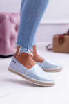 Espadryle Damskie Big Star Pleciona Podeszwa Błękitne DD274767