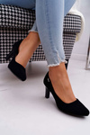 Sergio Leone Women's Black Suede Orsola pumps
