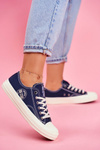 Women's Big Star Sneakers Navy Blue FF274125