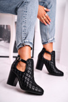 Women’s Boots On High Heel With Cutouts Black Dreams