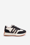 Buty Sportowe Sneakersy Platforma Czarne Thari